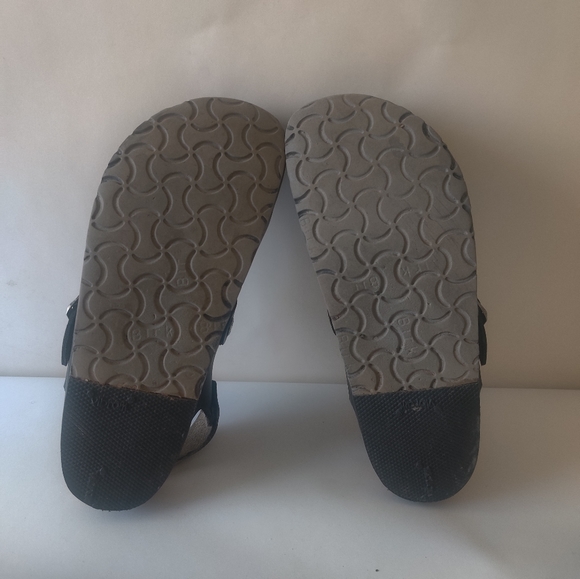 Birkenstock Women's  Sandals Paris Bonn Black Leather Slingback Clogs sz 7 - Picture 6 of 6